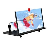 Lupa de Pantalla de 14 Pulgadas - Lupa 3D HD para teléfono móvil, proyector de Pantalla para películas, Videos y Juegos - Soporte Plegable para teléfono Celular con Amplificador de Pantalla -