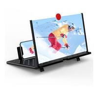 Lupa de Pantalla de 20 Pulgadas, proyector de Pantalla 3D HD para películas, Videos y Juegos, Soporte Plegable para teléfono Celular con Amplificador de Pantalla, Compatible con Todos los teléfonos