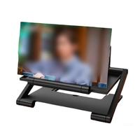 Lupa de pantalla de teléfono 3D, ampliadora de pantalla móvil HD con soporte de video plegable, visor de películas portátil para viajes y juegos, dispositivo de refuerzo de pantalla de plástico ABS