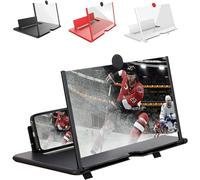 Lupa de pantalla de teléfono celular, la mejor lupa de pantalla de teléfono celular 2024 para teléfono celular, lupa de teléfono, visualización de video expandible HD, plegable, fácil de usar y