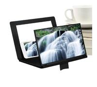 Lupa De Pantalla De Teléfono Móvil - Proyector Ampliador 3D HD De 30,5 Cm con Espejo Y Soporte Plegable Ajustable | para Ver Videojuegos De Televisión | Accesorios De Escritorio De Viaje para L