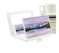 Lupa De Pantalla De Teléfono Móvil - Proyector Ampliador 3D HD De 30,5 Cm con Espejo Y Soporte Plegable Ajustable | para Ver Videojuegos De Televisión | Accesorios De Escritorio De Viaje para L