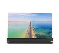 Lupa de Pantalla Móvil con Altavoz, Lupa de Pantalla de Teléfono Móvil con Altavoz Inalámbrico de 26 X 10 Pulgadas, Soporte de Sonido Amplificador de Ampliación (Negro)