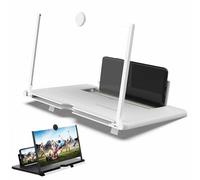 Lupa De Pantalla para TeléFono 12",Proyector 3D HD Desplegable,Lupa EstereoscóPica,VersióN MáS NíTida,Soporte Plegable para Ver PelíCulas Y Jugar Videojuegos(C)