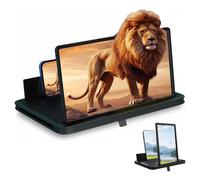 Lupa de pantalla para teléfono móvil, HD, plegable, 3D, para películas y vídeos, portátil, 10 pulgadas