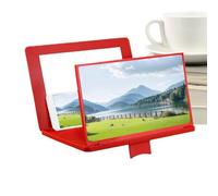 Lupa de pantalla para teléfono móvil - Proyector de aumento para smartphone HD 3D de 12 pulgadas, soporte plegable con espejo de maquillaje | Ángulo ajustable para películas, vide