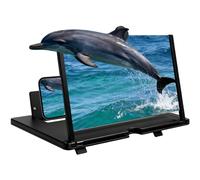 Lupa de pantalla (versión 2026) | Proyector 3D HD para móvil | Amplificador de pantalla con soporte plegable