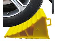 Lupa de rueda | Heavy Duty Wheels Chock bloque de aparcamiento | tope de de neumáticos | Base triangular con mango | Aparcamiento sin deslizamiento para caravanas, autocaravanas, remolques y