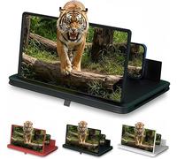 Lupa de teléfono de pantalla grande, amplificador de pantalla HD 2026, soporte plegable para teléfono con amplificador de pantalla de película para viajes, niños y viajeros, compatible con todos los