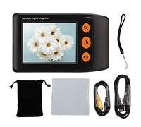 Lupa de Video Electrónica, Lupa Digital Portátil Ayuda de Lectura, Pantalla LCD de 3,5 Pulgadas Lupa, para Baja Visión 2~25X Modo de Color Múltiple