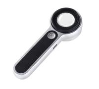 Lupa de visualización coleccionable antigua 10/60 herramienta de bolsillo | Herramienta de bolsillo recargable iluminada para joyería, sello de monedas, visualización antigua, lupa de bolsillo compacta