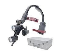 Lupa Dental 2.5X/3.5X con Luz LED, Lupa de Banda para Cabeza, Lente Magnificadora con Brillo Ajustable para Dentista, Higienista o Cosmética(3.5x)