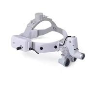 Lupa Dental 2.5x/3.5x, Lentes Frontales con Luz LED Ajustable, Lentes HD, Gafas Dentales para Estética, ORL y Oftalmología(2.5x)