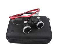 Lupa Dental, Lupas Dentales, Lupa Binocular, Lupa Portátil - 2,5X - Distancia De Trabajo: 440-540 Mm / 3,5X - Distancia De Trabajo: 320-420 Mm 3.5-Red
