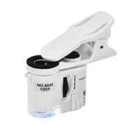 Lupa digital compacta de iluminación LED ajustable con luz LED para sellos de evaluación de tareas de identificación de jade microscopio portátil