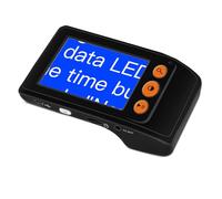 Lupa Digital De Vídeo Portátil con Pantalla LCD De 3,5 Pulgadas, Ayuda Electrónica De Lectura con Zoom De 2X A 25x Y 8 Modos De Color, Salida AV/TV, para Leer, Escribir Y Ver Mapas Y Libros Par Black