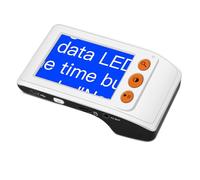 Lupa Digital De Vídeo Portátil con Pantalla LCD De 3,5 Pulgadas, Ayuda Electrónica De Lectura con Zoom De 2X A 25x Y 8 Modos De Color, Salida AV/TV, para Leer, Escribir Y Ver Mapas Y Libros Par White