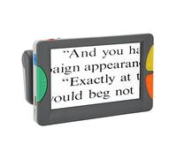 Lupa Digital de Video Portátil de 4.3 Pulgadas, Ayuda de Lectura Electrónica de Mano con Retroiluminación de Mango Plegable, Zoom de 2X a 32x, Lupa de Lectura de Ayuda de Baja