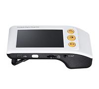 Lupa digital portátil de 3.5 pulgadas, ayuda de lectura de video electrónica LCD Lupa 2-25 veces compatible con HDMI AV Salida TV con almacenamiento de fotografías, con varios colores (blanco)