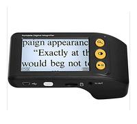 Lupa digital portátil de 3.5 pulgadas, ayuda de lectura de video electrónica LCD Lupa 2-25 veces compatible con HDMI AV Salida defotografías, con varios colores (blanco)