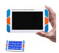 Lupa Digital portátil de 5 Pulgadas con Zoom 3X-48X, Ayuda de Lectura electrónica portátil, 26 Modos de Color y Funciones de fotografía, para Libros, Personas Mayores y Baja visión