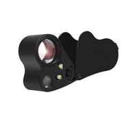 Lupa ergonómica de mano con luz LED, diseño compacto para evaluación y análisis de diamantes, herramienta profesional de inspección de joyas