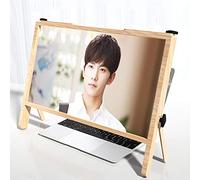 Lupa for computadora portátil de 21" for películas, Soporte Plegable Universal, Ampliadora Pantalla for(Khaki)