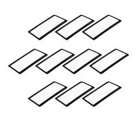 Lupa Fresnel con lente de 75 mm x 40 mm, 3 x 300 %, lupa de tarjeta de crédito para Seniors Macular Degeneration Maps, reparación de joyas, encendedor de fuego, negro, 10 unidades