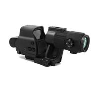 Lupa G45 5X y Gen2 558 Combo con soporte FTC y elevador de punto rojo, altura de línea central de 2.25 pulgadas, mejorada 558: vidrio de alta transmisión, función NV, transparente en luz fuerte, de