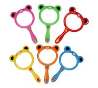 Lupa infantil con lupa para niños, herramienta de aumento para leer, lupa de mano, para estudiantes, aulas, hogar, clase, actividades al aire libre, recuerdos de fiesta