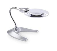Lupa LED de escritorio con cable USB, potente lupa de 3 x 5 x 8 x 10 x, ajustable suavemente y luces LED extra brillantes