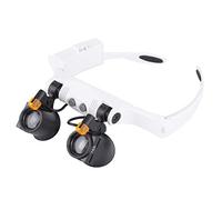 Lupa LED de Montaje Cabeza con Lente Reemplazable para Artesanía y Joyero Trabajo Cercano, 3X 4X 5X 6X 7X 10X Lupa de Lectura