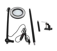 Lupa LED Multifuncional, Lupa con Luz, 3 Modos Lámpara de Lupa con Clip Lámpara de Lupa Giratoria para Hobby Lectura Manualidades Reparación Trabajos Cercanos