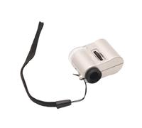 Lupa LED muy brillante de 80 x 100 aumentos, doble lente acrílica ABS, fácil de usar para joyas antiguas, mejora la joyería, lupa de monedas antiguas