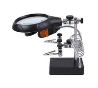 Lupa LED para soldadura con estación de manos auxiliares para hacer joyas, herramienta de reparación de montaje de soldadura, resistente