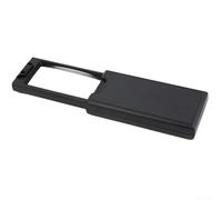 Lupa LED plegable con lentes ópticas de 2.5X y 45X, 92 × 45 × 15 mm plegada, UV + iluminación LED blanca dual, uso de inspección de joyería y electrónica