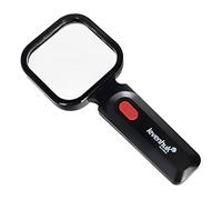 Lupa Levenhuk Zeno Read ZR10 Ligera Negro con Mango, Iluminación por LED, Ángulo de Inclinación Ajustable y Ampliación de 2X / 6X