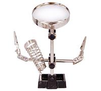 Lupa Levenhuk Zeno Refit ZF17 con Soporte para Trabajar con Manos Libres, Pinzas Dentadas y Soporte para Soldador para Realizar Trabajos de Precisión, Ampliación 2X / 6X