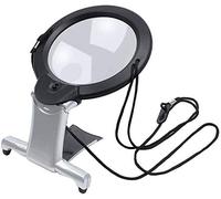 Lupa Lupa 2 en 1 a mano alzada con iluminación para lectura, bordado, costura, costura, lupa de lectura, lupa LED