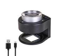 Lupa, lupa de escritorio recargable de 30 aumentos con luz LED y UV y escala, herramienta de inspección de lupa de joyería para gemas, relojes, monedas, sellos