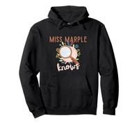 Lupa Miss Marple Knows Flores Sudadera con Capucha