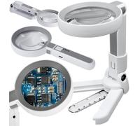 Lupa multifunción con iluminación LED (blanca)