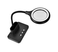 Lupa multiusos de 5 veces de aumento con tres ajustes de luz y carga USB para y lectura de lente óptica