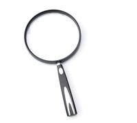 Lupa óptica con ampliación de 2 veces/1,5 tiempo, lente inastillable, agarre antideslizante para observación detallada, lectura de la naturaleza, uso de personas mayores, lupa de mano