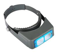 Lupa para Diadema, Lupa Profesional de Doble Lente montada en la Cabeza, Lupa de joyería, Visera de Lectura, Lupa Binocular de Vidrio óptico con Aumento de Lente, 1,5 x 2 x 2,5 x 3,5 x para