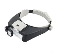 Lupa para diadema, manos libres con lentes ajustables para reparación de precisión, joyería electrónica