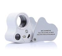 Lupa para Joyería con Iluminación led,60X, 12MM y 30X, 22MM, para Geologos, Relojeros y Inspección de Joyería, Diamantes y Piedras Preciosas