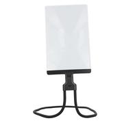 Lupa para Lectura, Lupa Grande 4X para Uso en el Cuello, Lupa de Lectura de Página con Soporte Flexible de Cuello de Cisne, 3 Modos para Personas Mayores, Costura, Manualidades,