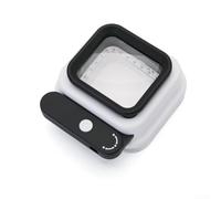 Lupa plegable con luz 3X-20X LED lupa de mano para personas mayores lectura joyería monedas escala inspección blanco