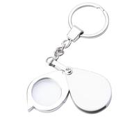 Lupa plegable de 30X, lupa portátil de joyería con llavero, inspector de monedas de mano para sellos, llavero portátil
